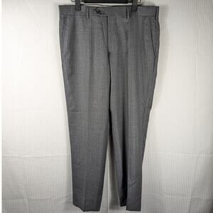 Brooks Brothers 1818 Regent Fit Dress Pants 36x29 Gray Pinstripe Wool USA Made
